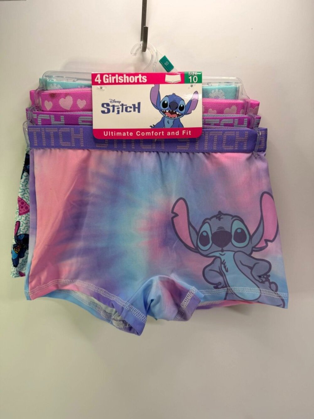 Disney Stitch Girls’ Girlshorts 4‑Pack Size 10 | Ultimate Comfort & Fit